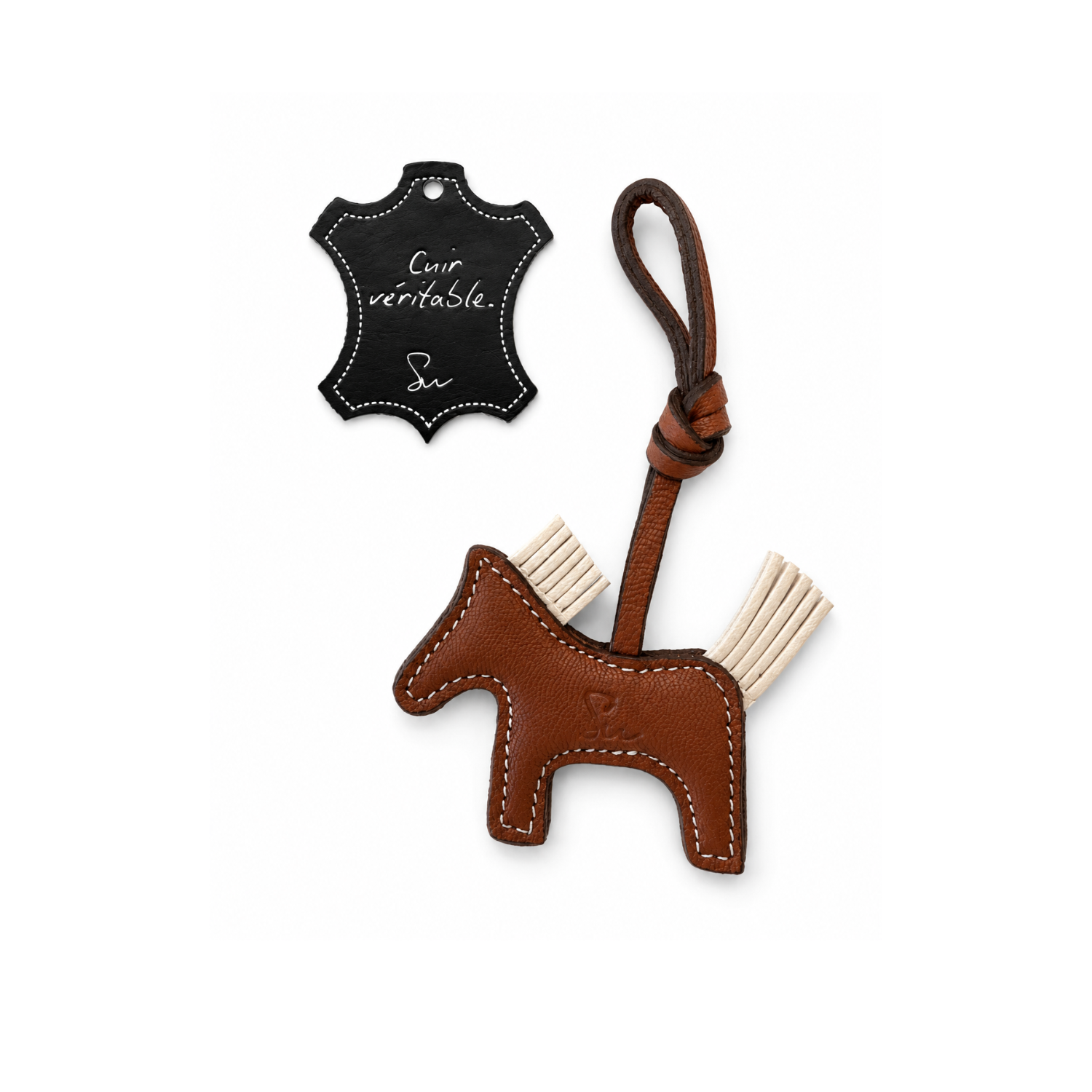 Bijoux de sac en cuir Cavalino